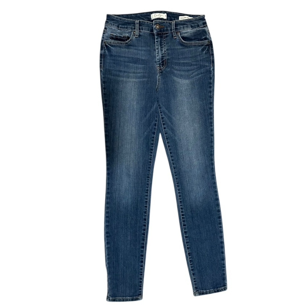 Jessica Simpson Curvey High Rise Skinny Dark Blue Jeans Size 29 - Picture 13 of 15